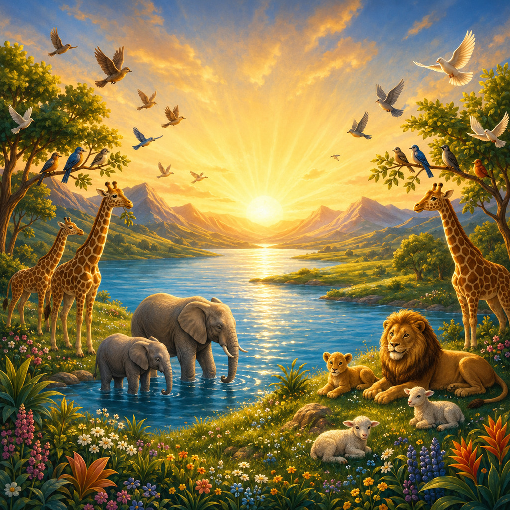 Portada de la historia La Creación — libro bíblico infantil ilustrado